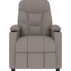 vidaXL Massagesessel Taupe Stoff