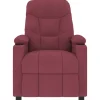 vidaXL Massagesessel Weinrot Stoff