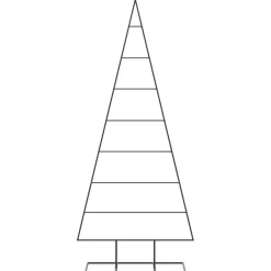 vidaXL Metall-Weihnachtsbaum für Dekorationen Schwarz 150 cm
