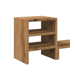vidaXL Monitorständer mit Schreibtisch-Organizer Artisan-Eiche