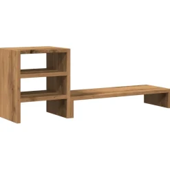 vidaXL Monitorständer mit Schreibtisch-Organizer Artisan-Eiche