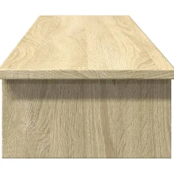 vidaXL Monitorständer Sonoma-Eiche 100x27x15 cm Holzwerkstoff