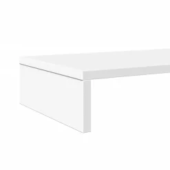 vidaXL Monitorständer Weiß 100x27x10 cm Holzwerkstoff