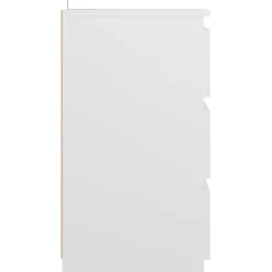 vidaXL Nachttisch Weiß 40x35x62,5 cm Holzwerkstoff