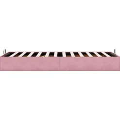 vidaXL Ottoman-Bett ohne Matratze Rosa 100x200 cm Samt