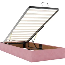 vidaXL Ottoman-Bett ohne Matratze Rosa 100x200 cm Samt
