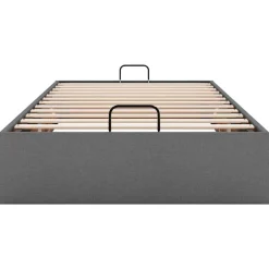 vidaXL Ottoman-Bett ohne Matratze Dunkelgrau 80x200 cm Stoff