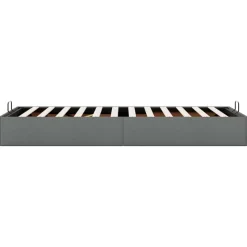 vidaXL Ottoman-Bett ohne Matratze Dunkelgrau 80x200 cm Stoff