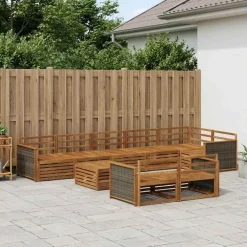 vidaXL Outdoor-Sofagarnitur 9 stk