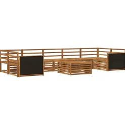 vidaXL Outdoor-Sofagarnitur 8 stk. Natur Massivholz Akazie