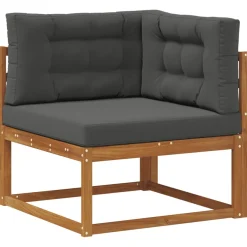 vidaXL Outdoor-Sofagarnitur 8 stk. Natur und Anthrazit