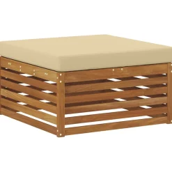 vidaXL Outdoor-Sofagarnitur 7 stk. Natur und Beige