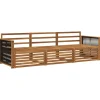 vidaXL Outdoor-Sofagarnitur 3 stk. Natur Massivholz Akazie