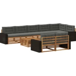 vidaXL Outdoor-Sofagarnitur 9 stk