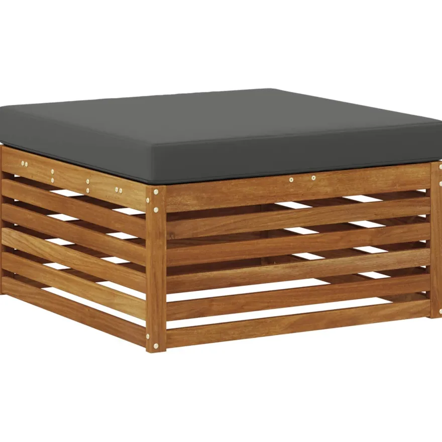 vidaXL Outdoor-Sofagarnitur 8 stk. Natur und Anthrazit