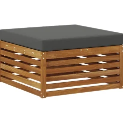 vidaXL Outdoor-Sofagarnitur 5 stk. Natur und Anthrazit