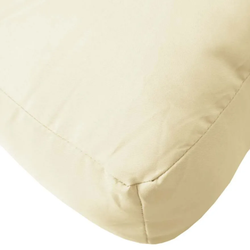 vidaXL Palettenkissen Creme 60x60x8 cm Oxford-Gewebe