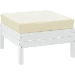 vidaXL Palettenkissen Creme 60x60x8 cm Oxford-Gewebe