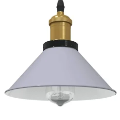 vidaXL Pendelleuchte Höhenverstellbar E27 Grau Glänzend Ø 22 cm Metall