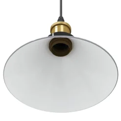 vidaXL Pendelleuchte Höhenverstellbar E27 Grau Glänzend Ø 22 cm Metall