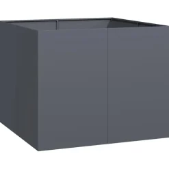 vidaXL Pflanzgefäß Anthrazit 100x100x80 cm Stahl
