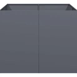 vidaXL Pflanzgefäß Anthrazit 100x100x80 cm Stahl