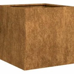vidaXL Pflanzkübel Rostig 40x40x40 cm Wetterfester Stahl