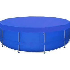 vidaXL Poolabdeckungen 2 Stk. PE Rund 540 cm 90 g/m²