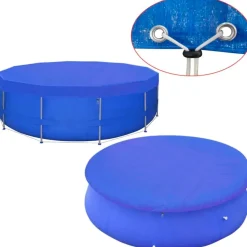 vidaXL Poolabdeckung PE Rund 460 cm 90 g/m²