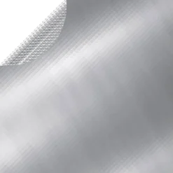 vidaXL Poolabdeckung Silbern 455 cm PE