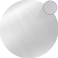 vidaXL Poolabdeckung Silbern 455 cm PE