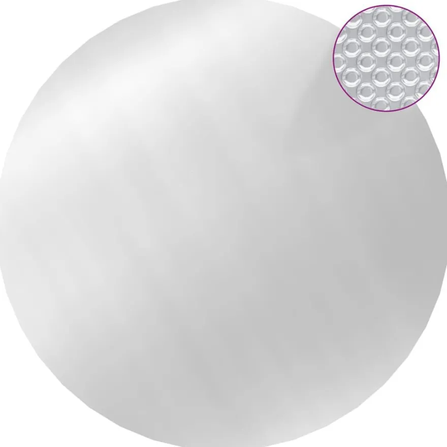 vidaXL Poolabdeckung Silbern 455 cm PE