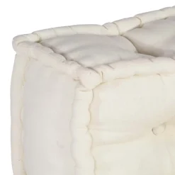 vidaXL Pouf Modular Creme 70x70x54 cm Stoff