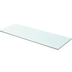 vidaXL Regalboden Glas Transparent 80x30 cm