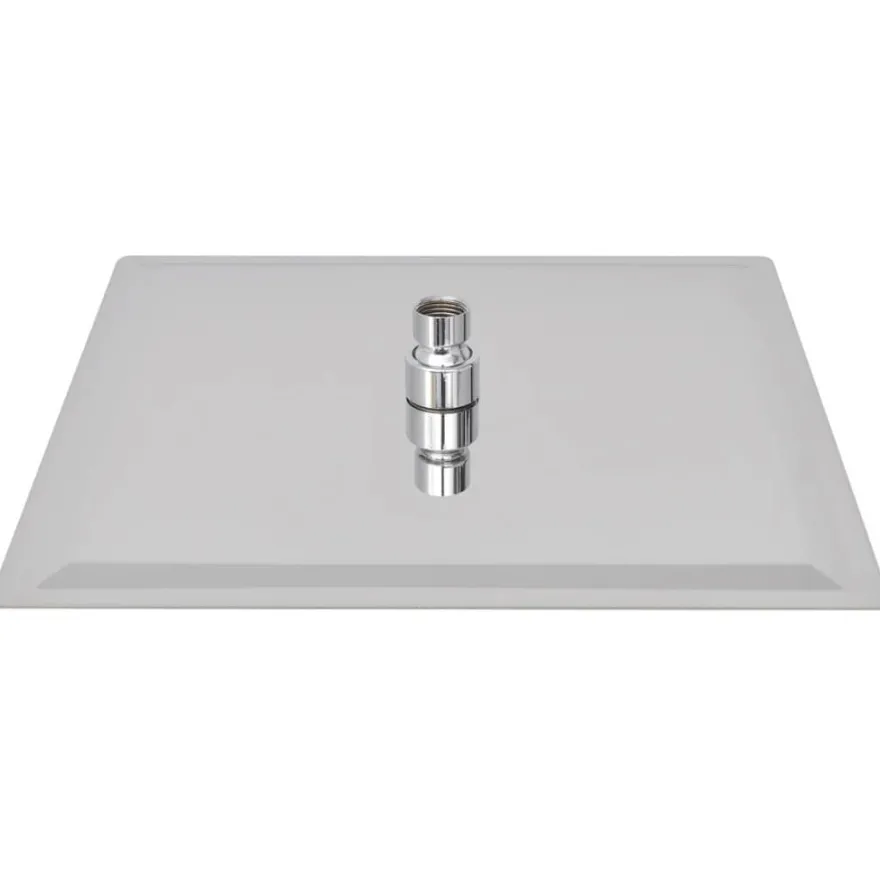 vidaXL Regenbrause Edelstahl 30x30 cm Quadratisch