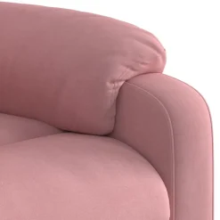 vidaXL Relaxsessel mit Aufstehhilfe Rosa Samt