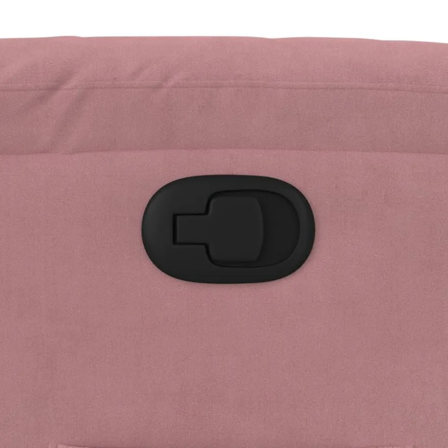 vidaXL Relaxsessel mit Aufstehhilfe Rosa Samt