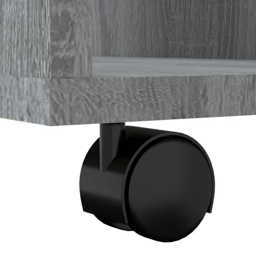 vidaXL Rollschrank Grau Sonoma 60x35x75 cm Holzwerkstoff