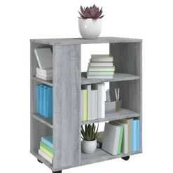 vidaXL Rollschrank Grau Sonoma 60x35x75 cm Holzwerkstoff