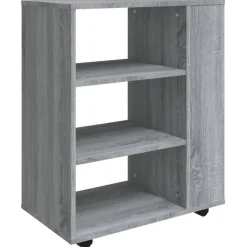 vidaXL Rollschrank Grau Sonoma 60x35x75 cm Holzwerkstoff