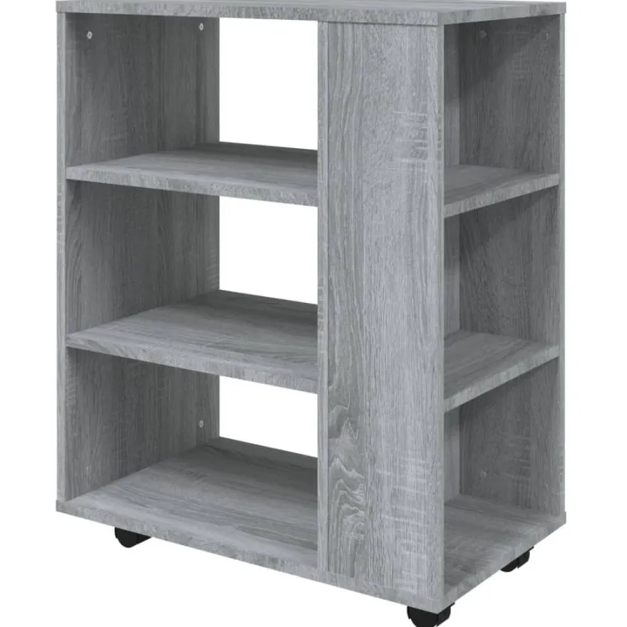vidaXL Rollschrank Grau Sonoma 60x35x75 cm Holzwerkstoff