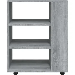 vidaXL Rollschrank Grau Sonoma 60x35x75 cm Holzwerkstoff
