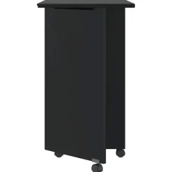 vidaXL Rollschrank mit Schreibtisch MOSS Schwarz Massivholz Kiefer