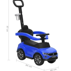 vidaXL Rutschauto Volkswagen T-Roc Blau