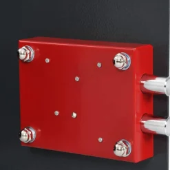 vidaXL Safe Box mit Schloss Dunkelgrau 35 x 25 x 25 cm Stahl