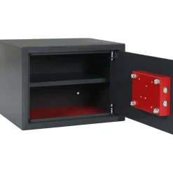 vidaXL Safe Box mit Schloss Dunkelgrau 35 x 25 x 25 cm Stahl