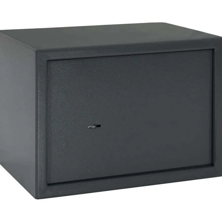 vidaXL Safe Box mit Schloss Dunkelgrau 35 x 25 x 25 cm Stahl