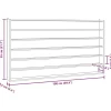 vidaXL Sammlervitrine aus Holz mit 6 Regalen 100x8,5x55 cm