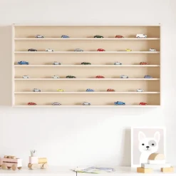 vidaXL Sammlervitrine aus Holz mit 6 Regalen 100x8,5x55 cm