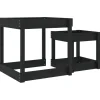vidaXL Sand-Spieltische 2 Stk. Schwarz Massivholz Kiefer
